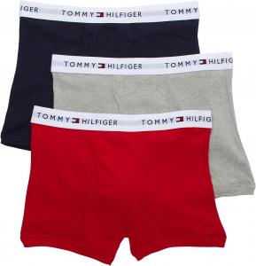 Мужское нижнее белье Tommy Hilfiger, комплект из 3 классических хлопковых трусов, Navy/Red/Grey