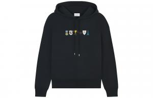 Хлопковый худи Maison Kitsune, черный