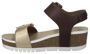 Сандалии с ремешками JOSEF SEIBEL, Chocolate/Gold