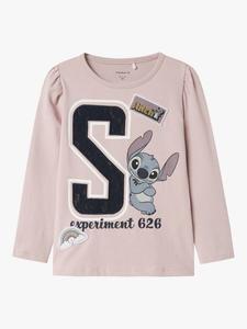 Детский топ с длинными рукавами Stitch NAME IT, Burnished Lilac