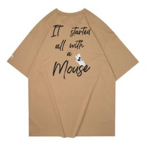 Футболка x disney свободные с коротким рукавом Li-Ning, коричневый