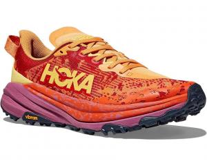Кроссовки Hoka Speedgoat 6, цвет Sherbet/Beet Root
