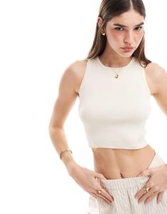 Кремовый топ без рукавов Vero Moda