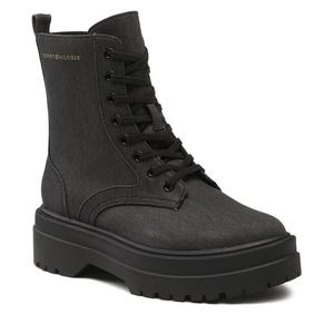 Ботинки Tommy Hilfiger FeminineEssential Canvas, черный