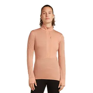 Толстовка Icebreaker Merino 200 Realfleece Descender half zip, бежевый