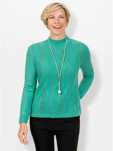 Свитер с воротником-стойкой в бирюзовом цвете WITT WEIDEN