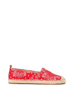 Эспадрильи Cameryn Iii Print Canvas Espadrille Ralph Lauren, красный