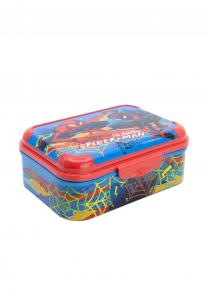 Ланчбокс детский Marvel Spiderman с крышкой, синий