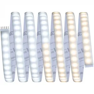 Светодиодная лента MaxLED 1000 Stripe 2,5 м IP44 Cover 2700-6500K 27W 24V серебристая, 1 шт., регулировка белого света Paulmann, серебристый