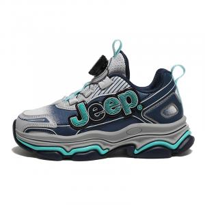 Низкие детские беговые кроссовки темно-синий серый Kids' Jeep