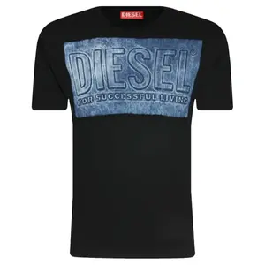 Футболка стандартного кроя Diesel, черный
