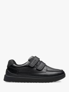 Детские школьные туфли Keelan Flare из кожи Clarks, Black Leather