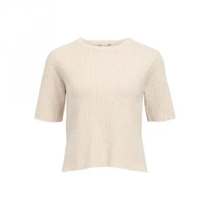 Футболка с коротким рукавом Object Elva, бежевый