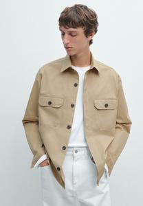 Куртка Massimo Dutti OVERSHIRT, Beige/Beige