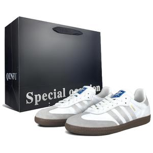 Adidas Originals САМБА И Низкие немецкие армейские кроссовки унисекс белого цвета