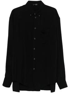 Mugler рубашка с пирсингом, черный