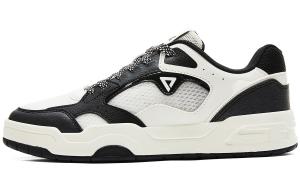 PEAK Низкие кроссовки для скейтбординга с противоскользящей амортизацией и износостойкостью, мужские, цвет слоновой кости, черный