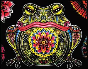 Раскраска Бархат, Лягушка Painting Velvet