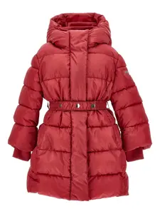 Пуховик с капюшоном Monnalisa, красный