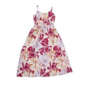 Женское летнее платье с цветочным принтом, без рукавов, на тонких бретелях, с присборенным вырезом, миди Inspire Chic