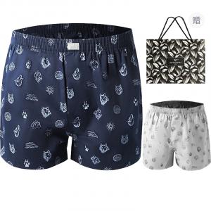 Боксеры мужские 2 шт SEPTWOLVES, модная клетка 2 шт (сине-оранжевая клетка+желто-зеленая клетка)