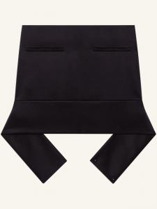 Мини-юбка с поясом Courrèges, черный