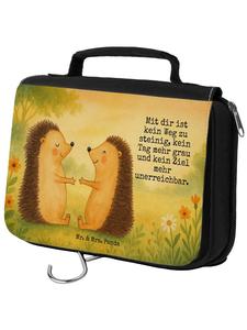 Mr. & Mrs. Panda Косметичка с изображением ежика и надписью белого цвета