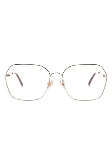 Очки в геометричной оправе Chloé Eyewear, золотой