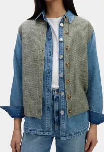 Жилет с круглым вырезом cloudyarn Marks & Spencer, Dark Olive