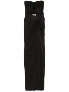 Платье макси без рукавов Nissa, черный