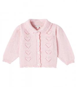 Детский кардиган Monna из смесовой шерсти Bebe Organic, Pink