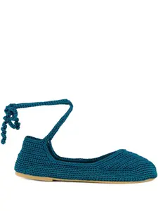 Балетки в технике кроше KASHURA, синий