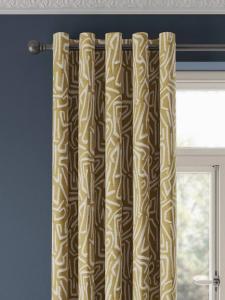 Мелодичная пара подшитых штор с люверсами Harlequin, Gold & Sand