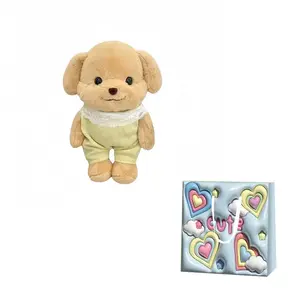 Плюшевая кукла Poodle, милая и очаровательная, легко надевается и снимается, универсальный стиль, мягкая кукла высотой 25 см Brangdy