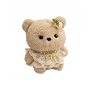 Подвеска/плюшевая кукла Sweetheart Bear с заячьими ушками высота 13см Fat Fat Dragon