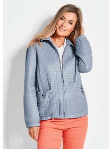 Короткий размер: куртка для активного отдыха, легкая куртка с вафельной стежкой светло-голубого цвета. GOLDNER