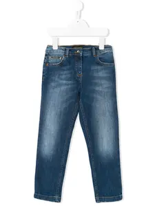 Джинсы с выцветшим эффектом Dolce & Gabbana Kids, синий