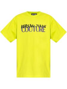Versace Jeans Couture футболка с круглым вырезом, желтый