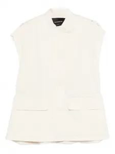 Жилет с вязаной вставкой Fabiana Filippi, нейтральный