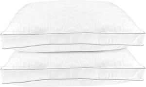 Elegant Comfort Подушки Hotel Quality с альтернативным гусиным пухом средней жесткости и ромбовидной строчкой White