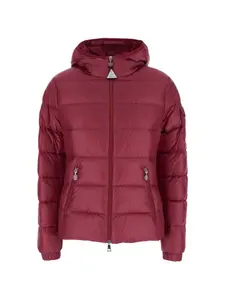Стеганая куртка с капюшоном Glesse Moncler, красный