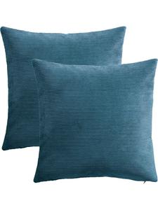 Erwin Müller Вельветовые наволочки, комплект из 2 штук, цвет «Глазго», оттенок «бензин»