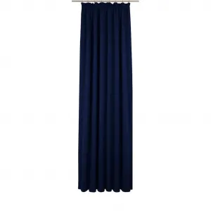 Штора Newbury с присборенной лентой, 1 шт., по размеру Wirth, Nachtblau