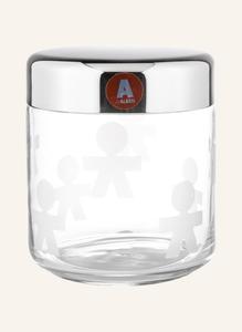 Ящик для хранения Alessi GIROTONDO, высота 12,5 см, цвет silber/weiss