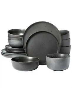 Набор столовых приборов James Street Reactive из 16 предметов, сервиз на 4 персоны Gibson Elite, grey