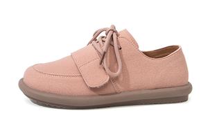 Повседневные женские туфли Feiyue розовые на каблуке 3 см