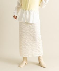 Юбка-клеш со сборками Kbf, цвет Ivory