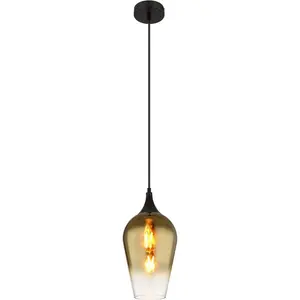 Потолочный светильник LAVUS E27 1 шт. Подвесной светильник/люстра/регулируемая высота/для обеденного стола/гостиной Globo Lighting, золотой