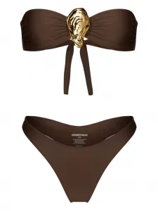 Декорированное бикини KOROBEYNIKOV, коричневый