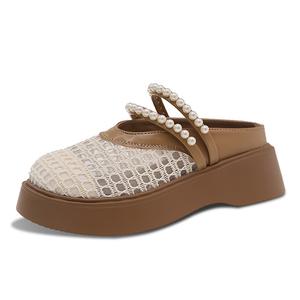 JINDUN Закрытые тапочки женские - хаки, цвет Khaki